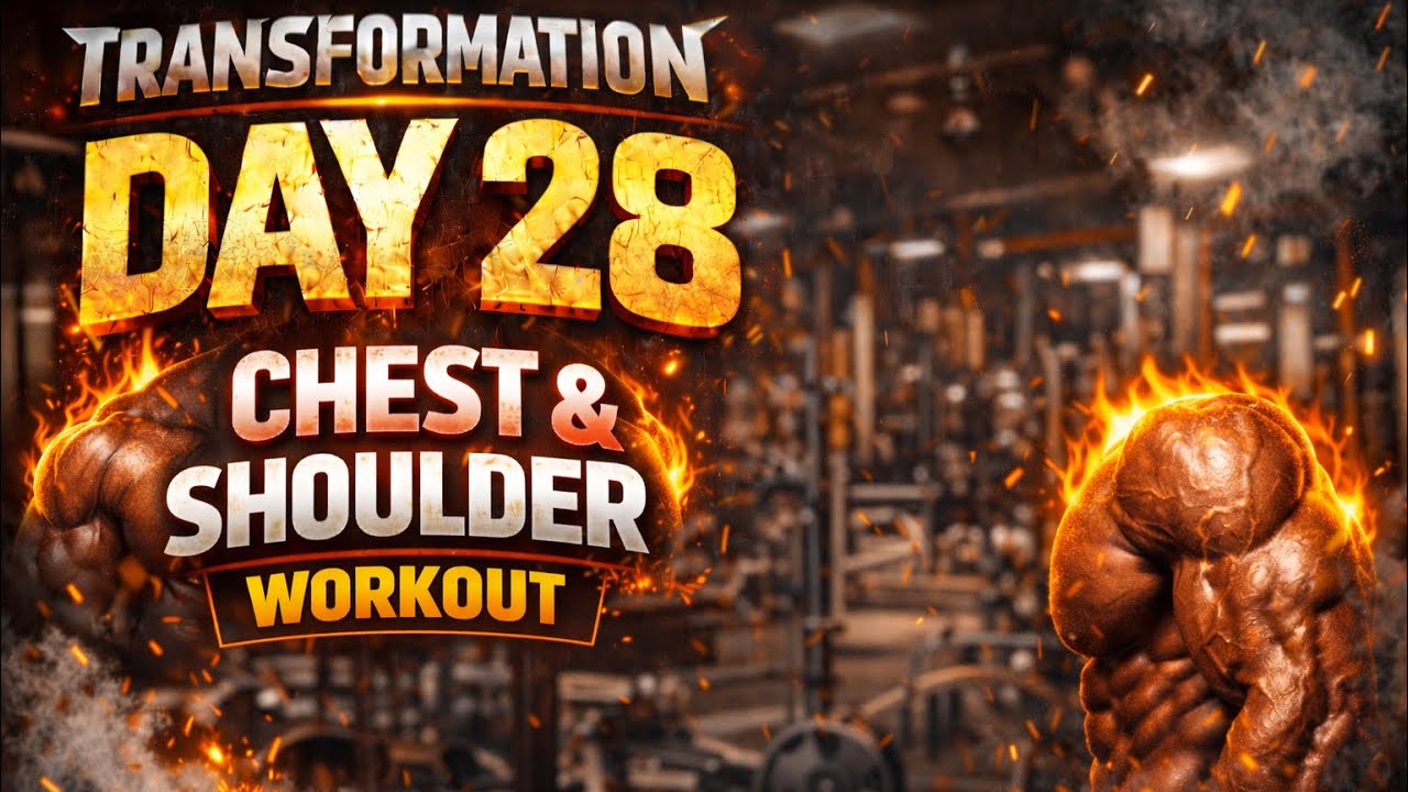 Day 28: Aaj Chest Aur Shoulders Ne Jawab De Diya 😤