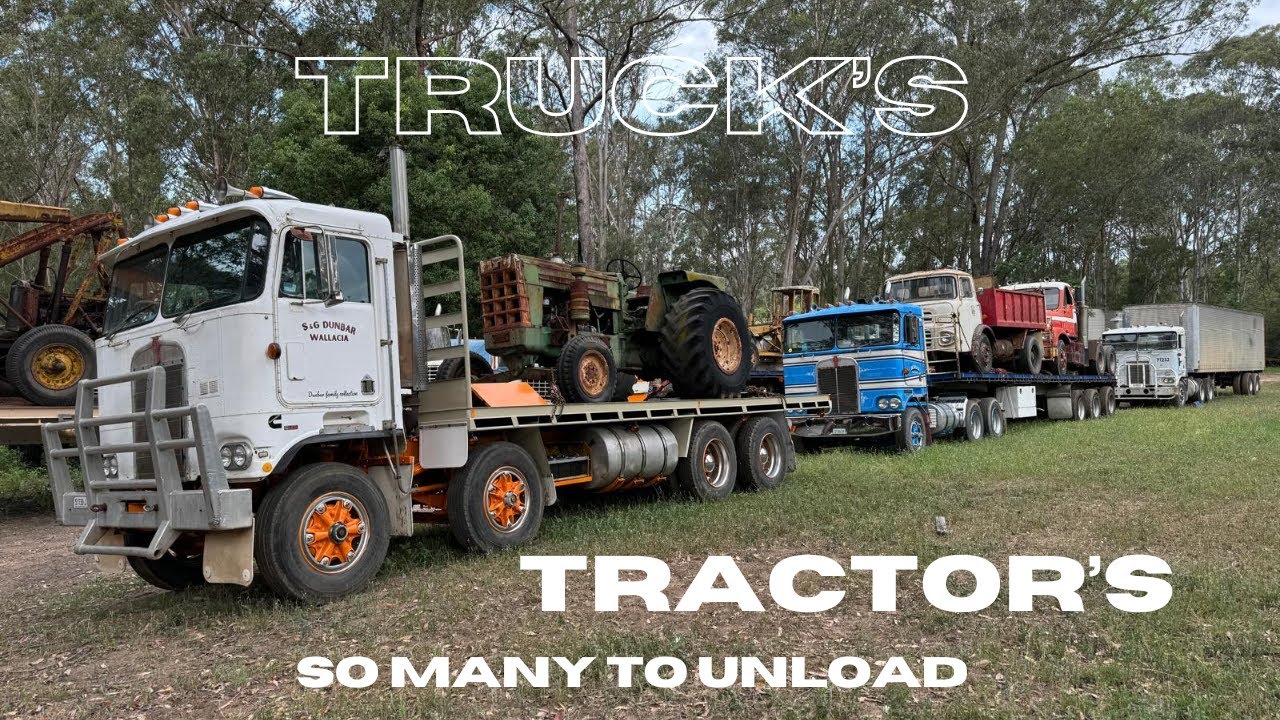 A weekend in Australia unloading beautiful antique equipment! - YouTube
