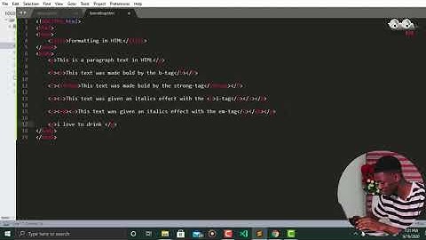 6  html text formatting tags - HTML CRASH COURSE 2020 - Frontend Website Development