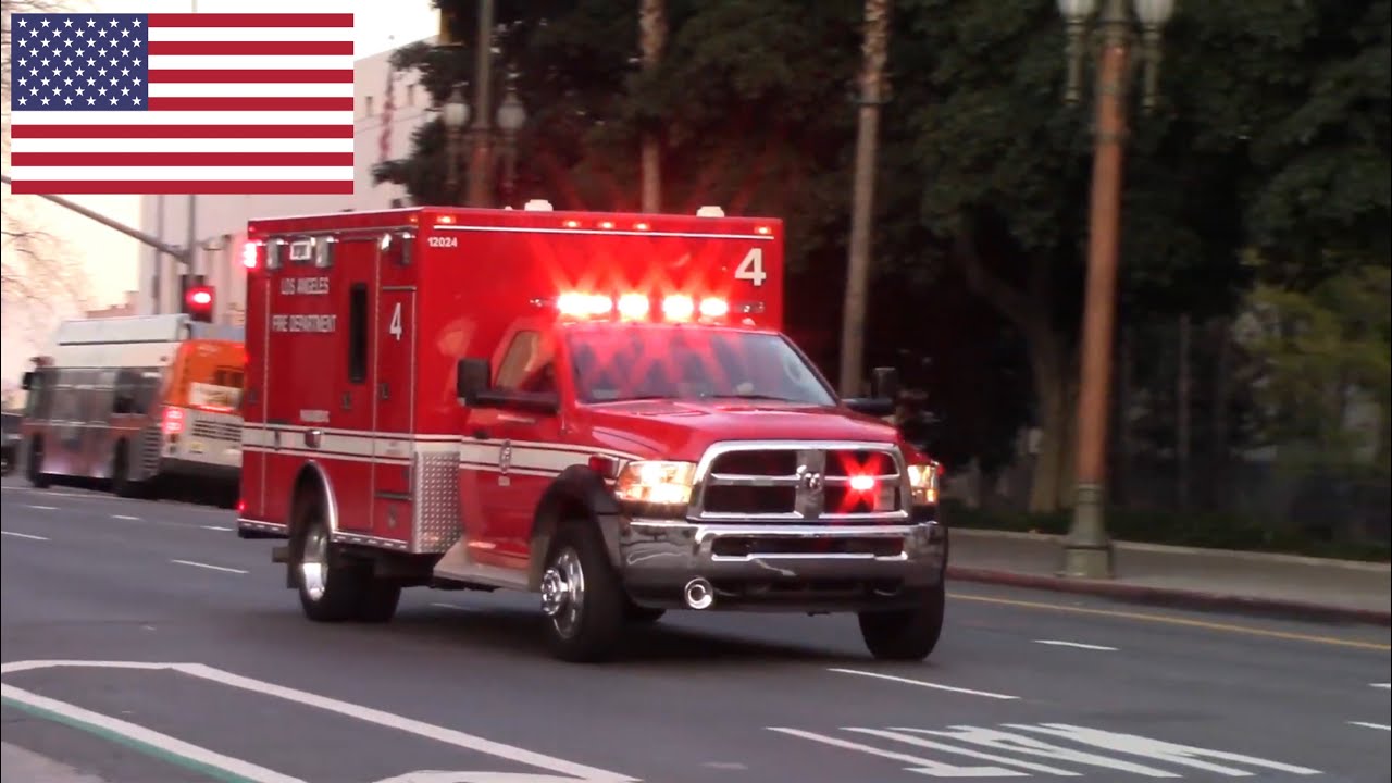 LAFD Rescue 9 (Reserve) and Rescue 4 - YouTube