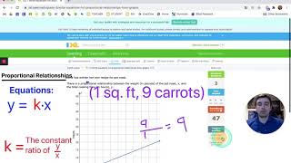i.5 - Write Equations for Proportional Relationships from Graphs (IXL Examples - 8th Grade Math)