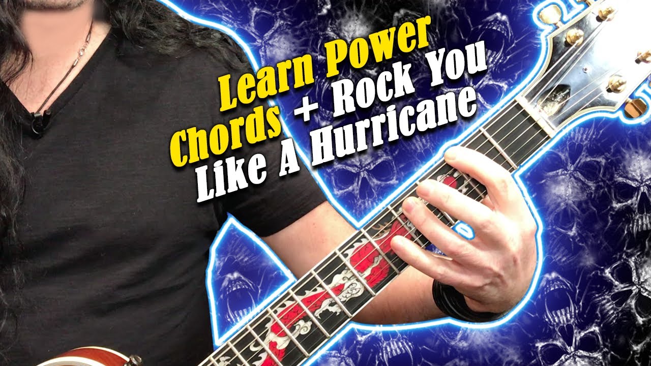Beginner Guitar Lesson Learn Power Chords & Rock You Like A Hurricane