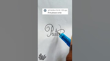 stylish name | Priti | Calligraphy signature
