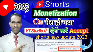 how to accept youtube new terms and conditions|New YPP Terms 2023|Shorts Monetization 2023