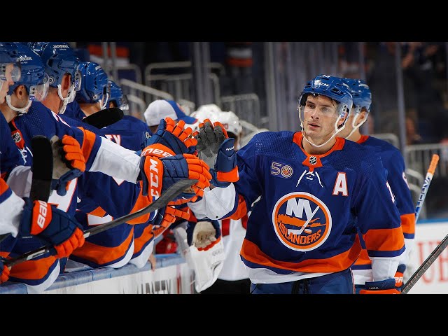 he looked a little too good in this interview #hockey #fyp #barzal
