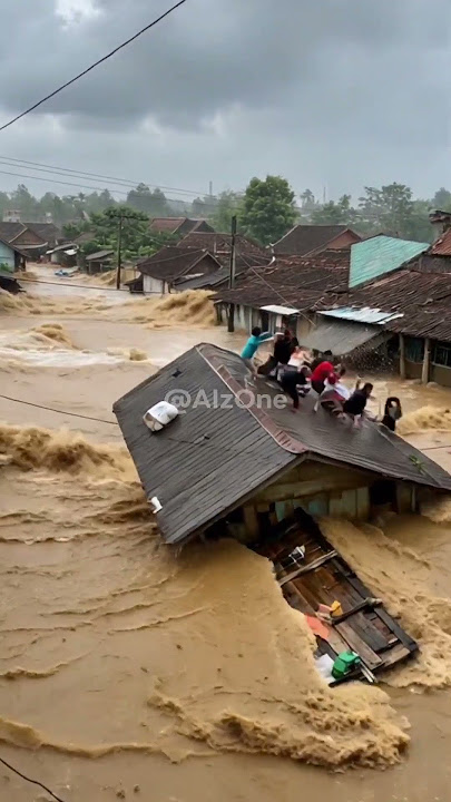 Download lagu Rumah Tenggelam, Beberapa Warga Terseret Arus Banjir! (Simulasi Ai)