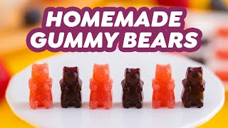 Homemade Gummy Bears 2 Ways – Jello vs. Real Fruit!