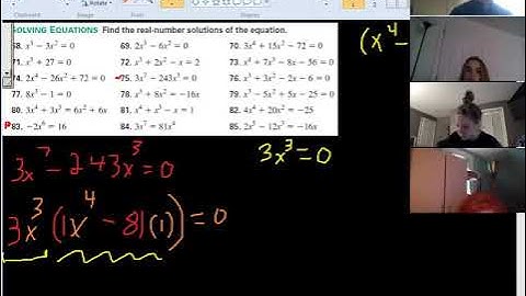 Algebra 2 - 6.4 - HW (Factoring and Solving Polynomial Equations) V2