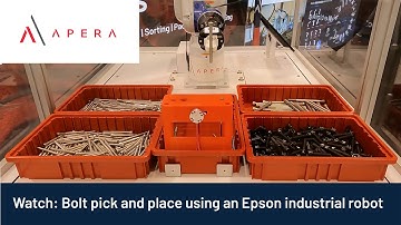 Bin picking, kitting and sorting of bolts with an Epson industrial robot—multiple object finishes