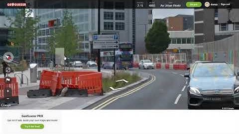 GeoGuessr - An Urban World no moving #2 - Some insane luck