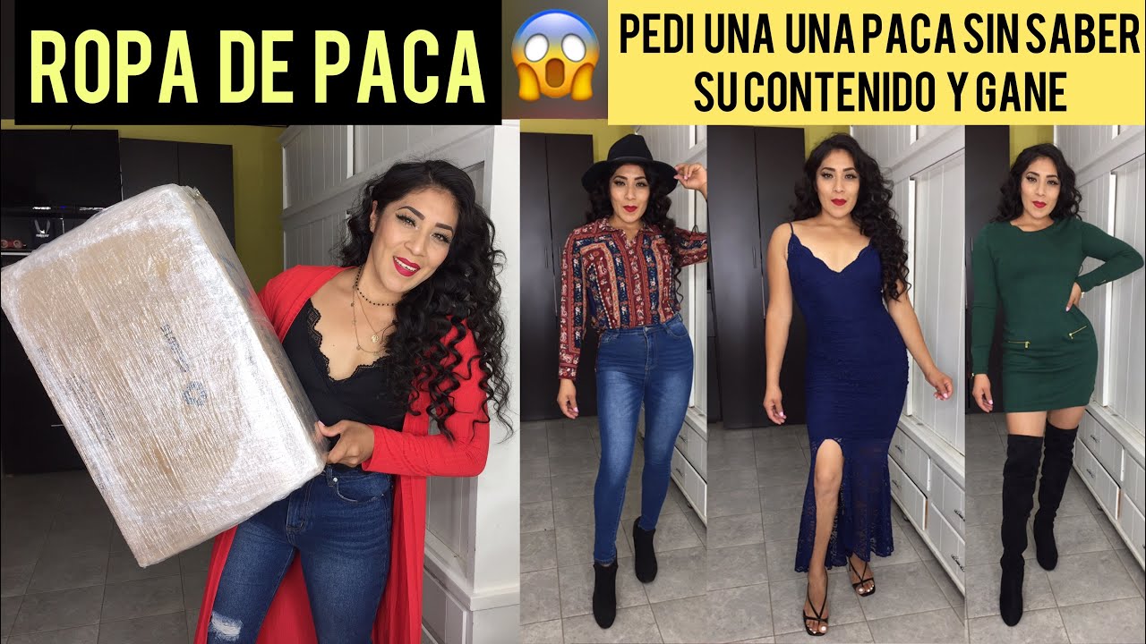 Pedí una paca de ropa americana sin saber lo que viene dentro y me lleve  una sorpresa - YouTube