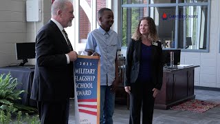 Columbia Middle receives Military Flagship School Award