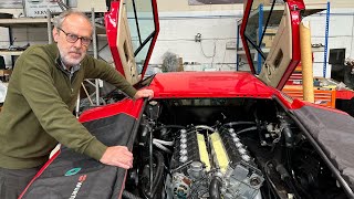 Lamborghini Countach resto part 7. Engine is back in but there's a problem..