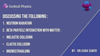 Neutron Radiation and Beta Particle Interactions