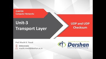 3.04 - UDP and UDP Checksum