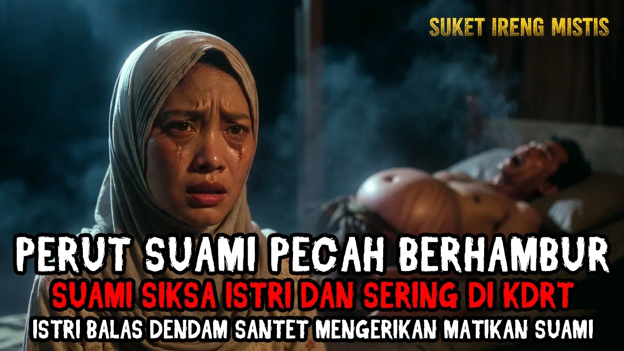 NGERI ! DENDAM SANTET ISTRI UNTUK SUAMI TEMPERAMEN SERING KDRT, PERUTNYA PECAH MELEDAK!