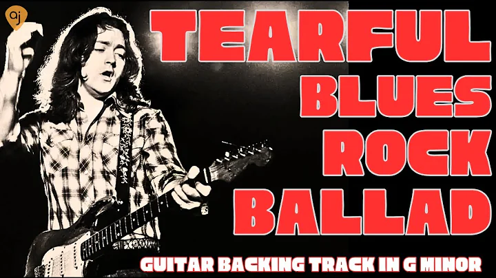 Tearful Blues Rock Jam Track | Guitar Backing Track in G Minor