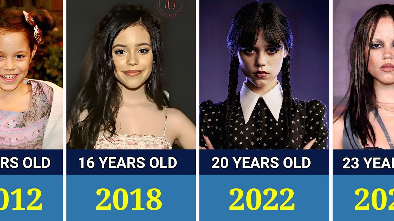 Среда (Дженна Ортега) Трансформация от 1 до 23 лет