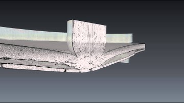 X-ray CT of out-of-plane in-situ quasi-static impact (blocked sequence) Part 1