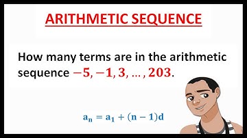 ARITHMETIC SEQUENCE: FINDING THE NUMBER OF TERMS