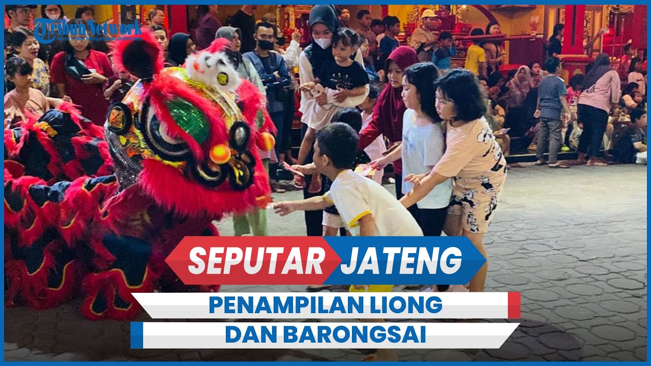 Sambut Imlek, Kelenteng Hok Ie Kiong Slawi Tampilkan Liong dan Barongsai