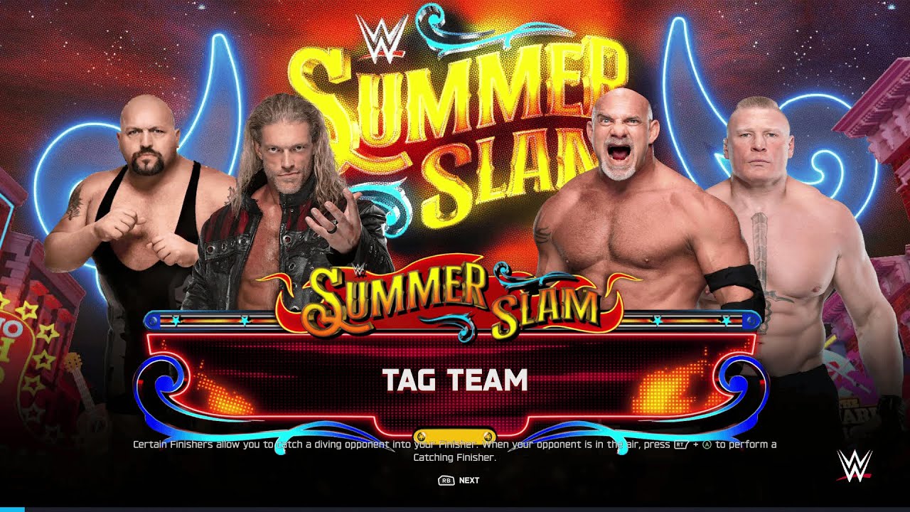 WWE 2K25 - Edge/ Big Show vs. Goldberg/ Lesnar - Dream Tag Match