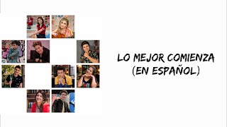 Video thumbnail of "BIA - Lo mejor comienza (En Español/Versión Grupal) (Letra)"