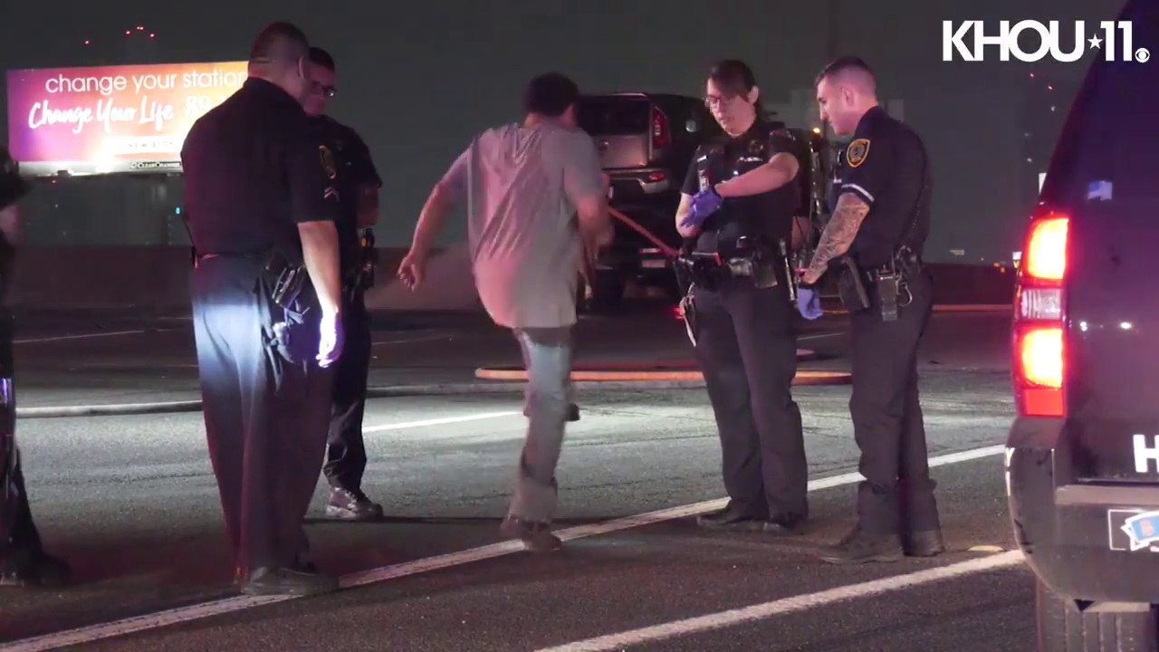 Suspected Drunken Driver Arrested After Crash On Southwest Freeway Youtube 