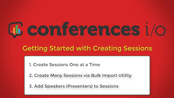 Conferences i/o - Admin Getting Started Guide