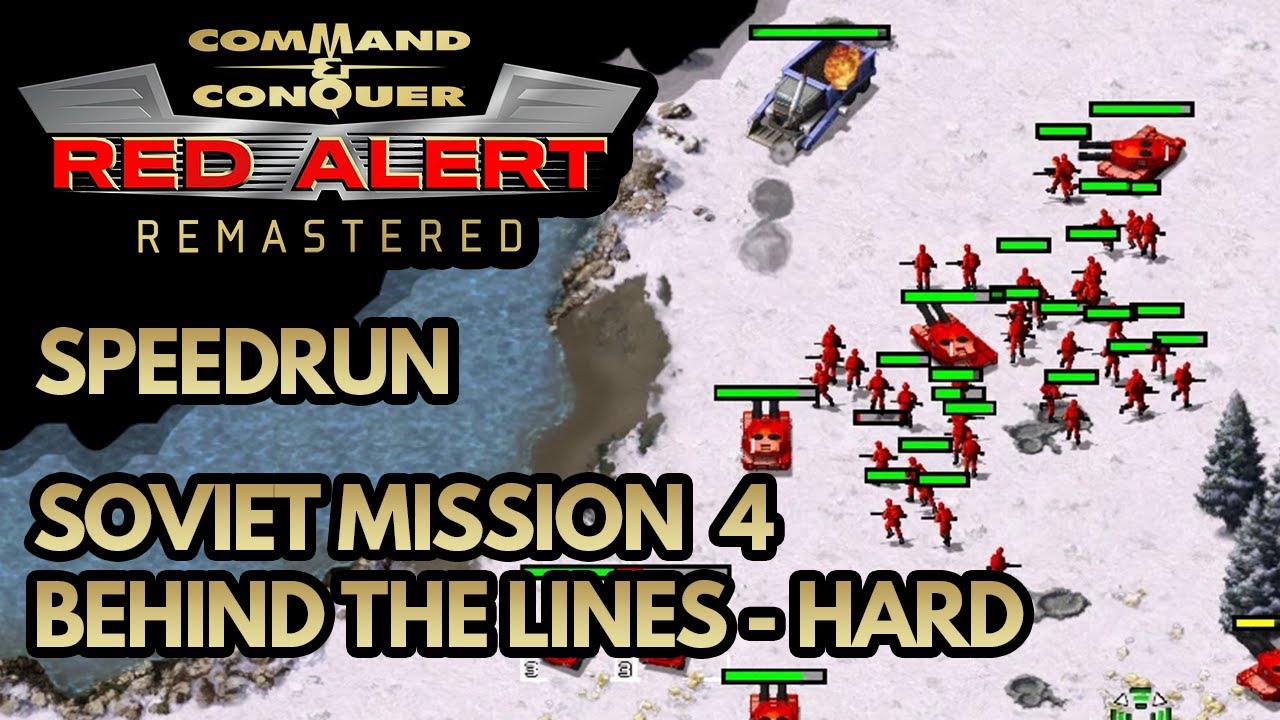 Red Alert Remastered - Soviet Mission 4 - Behind the [Hard] - YouTube