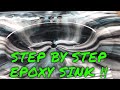 STEP BY STEP EPOXY SINK..In this video I show you how to epoxy your bathroom sink step by step.