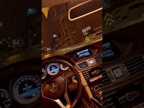 Araba Snap|Mercedes E250|Gece|Karlı Hava