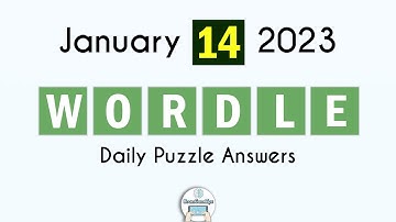 Wordle January 14 2023 Today Answer