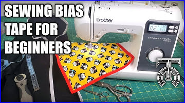 How to Sew Bias Tape for Beginners - Tock Custom - Brother ST150HDH - How to use a sewing machine