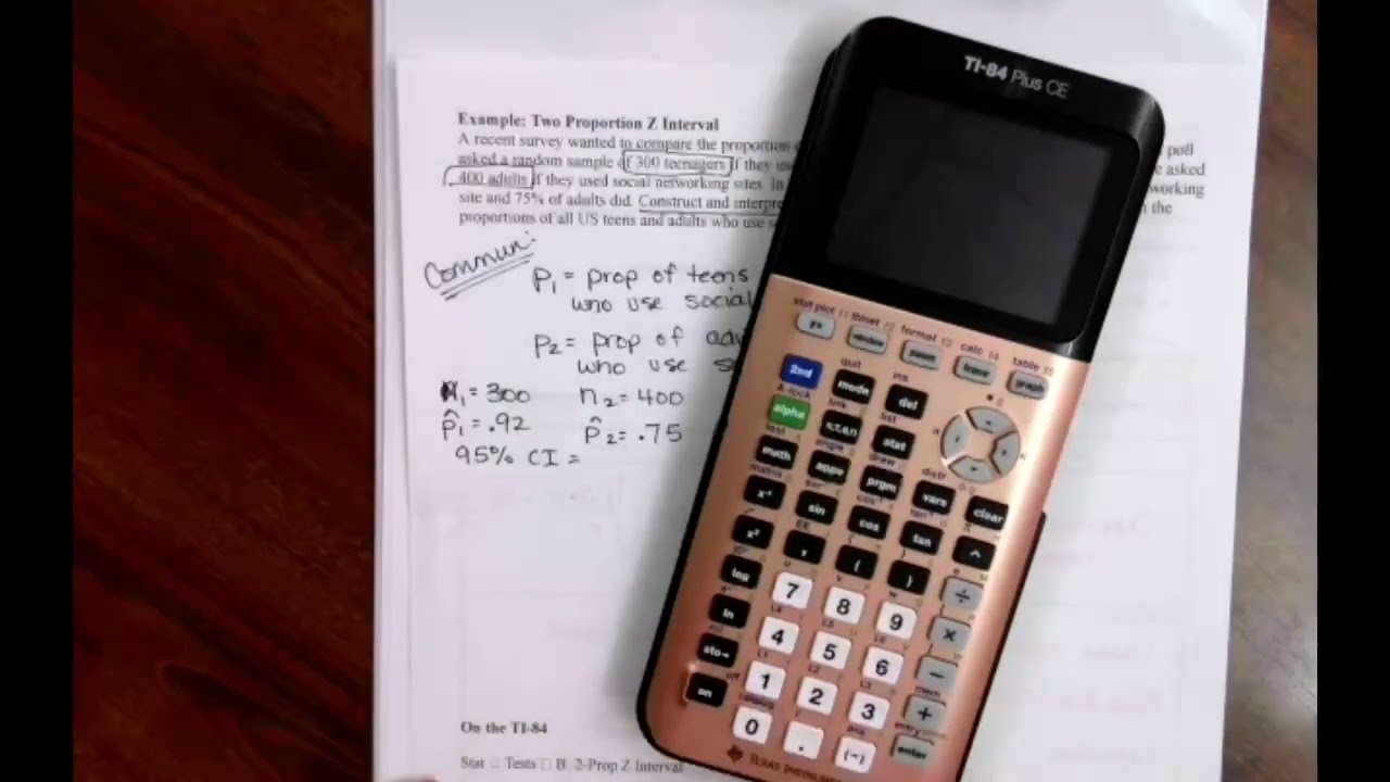 Video 6E Day 2 Conf Interval for a Difference in 2 Sample Proportions