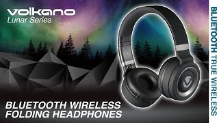 Bluetooth Wireless Folding Headphones | Lunar Series | Volkano