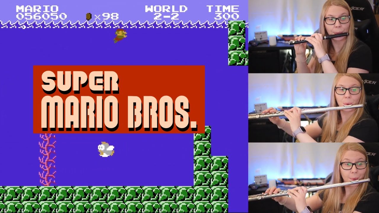 Underwater Theme from Super Mario Bros, Flute Trio Cover (Piccolo & 2