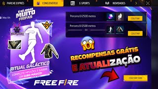 PEGUE A SUA!! JAQUETA DO FFWS DE GRAÇA? CUBO MÁGICO PARA TODOS, EMOTE BANDEIRÃO E MAIS - FREE FIRE