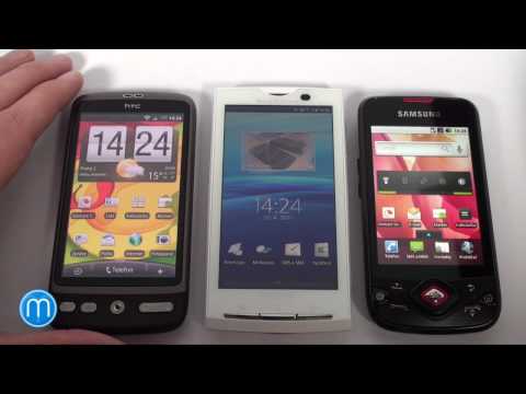 HTC Desire blog: srovnání s XPERIA X10 a Galaxy Spica