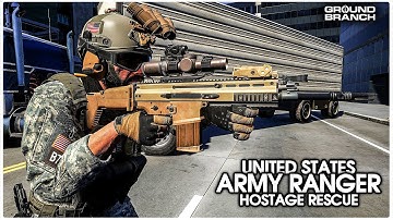 Ground Branch V1033 SCAR H Gameplay | Rescue Hostage Mission