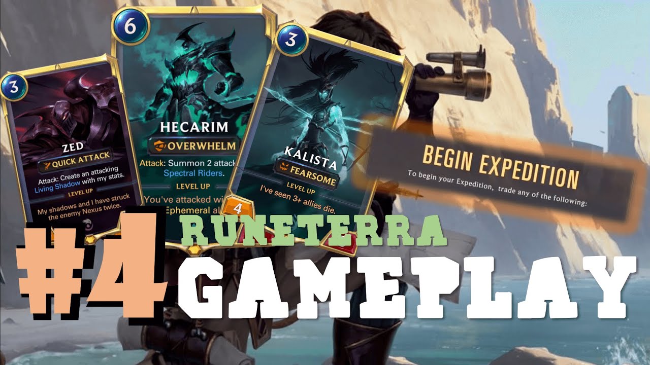 Runeterra Expedition Gameplay 24Min | LoR Gameplay Zed, Hecarim and Kalista #4 NoCommentary