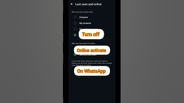 How to Turn Off Online Status on WhatsApp 🔒 Stay Invisible #Shorts #smartphone #ytshorts #tech