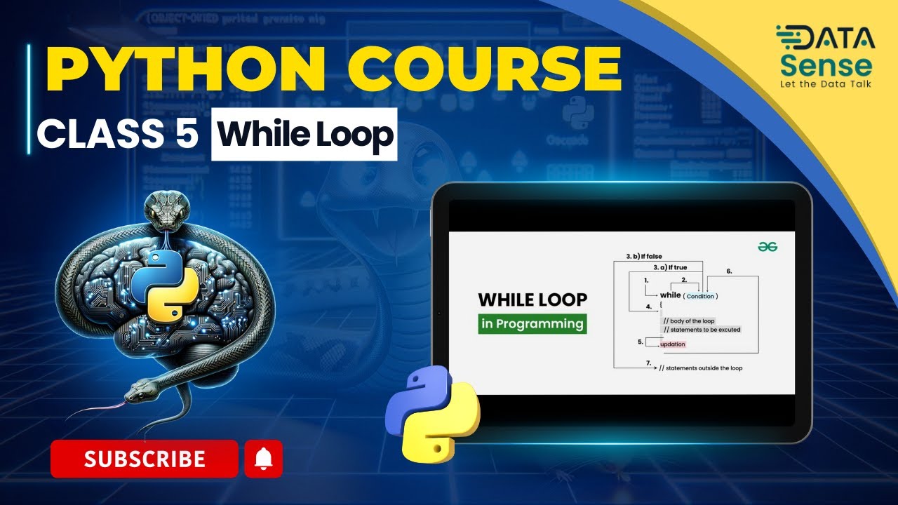 Class 5 : While Loop. Python Fundamental Operations | #30DaysofCode ...