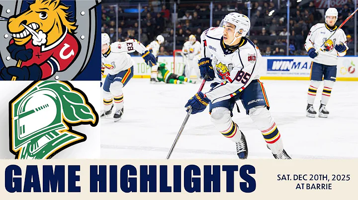 London Knights at Barrie Colts Highlights - December 20th 2025