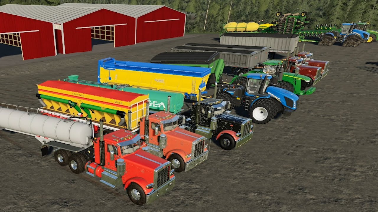 Lone Oak EP131 Harvest, Manure, Grass FS19 Timelapse Farming