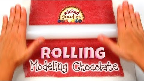 How to Roll Modeling Chocolate with a Rolling Pin