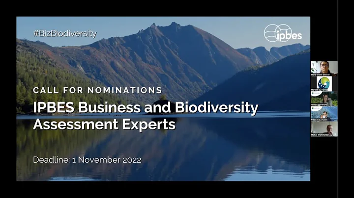 Biodiversa+ Webinar on the IPBES Business and Biodiversity Assessment