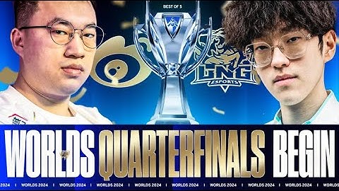 WORLDS QUARTERFINALS LPL SHOWDOWN - LNG VS WEIBO WORLDS 2024 - CAEDREL