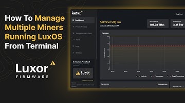 How To Manage Your ASIC Miner From Terminal With Luxor Firmware CLI