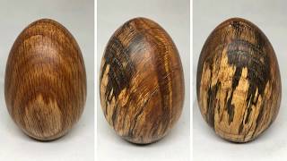 Woodturning | Tiger Oak Egg